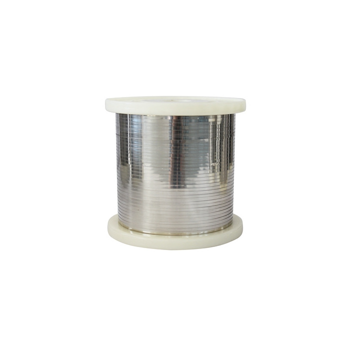 Electric heating flat wire nichrome 80 20 Ni80 Cr20 alloy resistance wire nichrome alloy wire