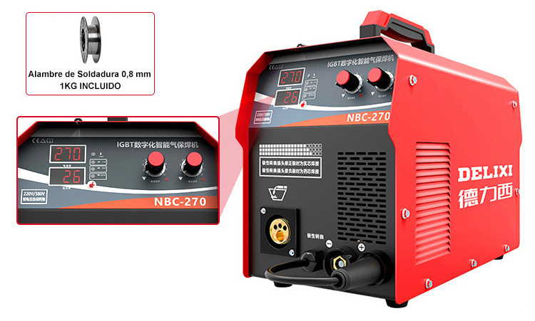 DELIXI NBC-350 3 Phase AC 380V 50hz mig tig 3 in 1 igbt inverter welder