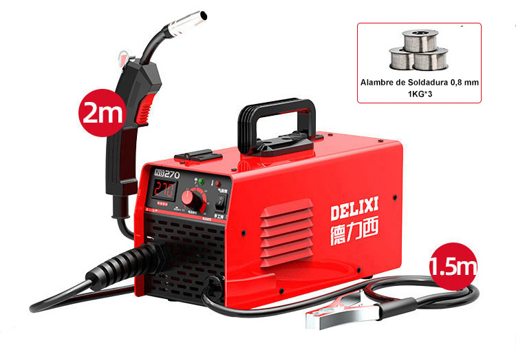 DELIXI NBC Series pulse mig welder inverter mig tig mma welding machine nb270mig for Machinery Repair Shops