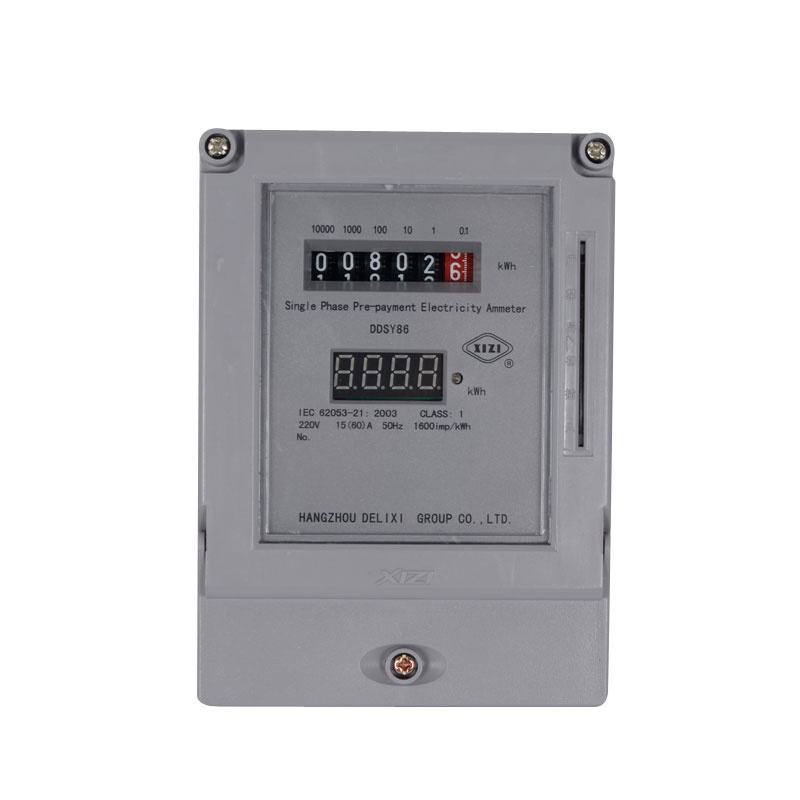 Prevention Of Electricity Theft High Overload Single Phase Prepaid Electric Meter