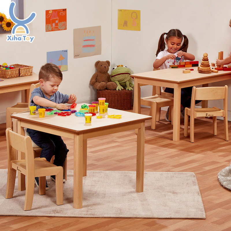 XIHA Child Care Center Wooden Furniture Preschool Shelves Toddler Kindergarten Backpack Cubbies & Lockers Daycare Carpet