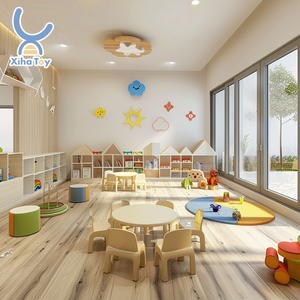 Customized Modern Wooden Nursery School Early Learning Furniture Children Preschool Childcare Kindergarten Daycare Furniture