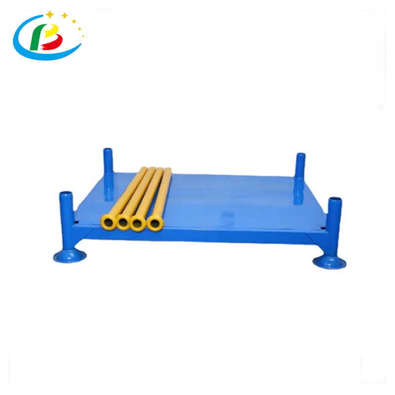 Portable Steel Stacking Storage Pipe Pallet Rack System Tires for Steel Pipes Wisda Commercial Stacked Rolling Racks