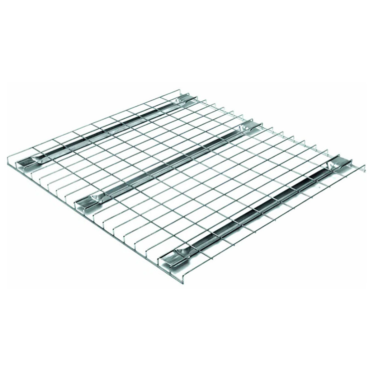 Warehouse Galvanized Wire Mesh Shelf Decking Deep Waterfall F Channel Step Wire Pallet Rack Decking for Bulk Storage Racks