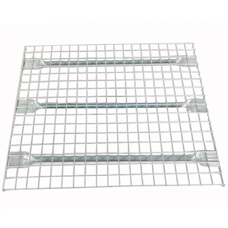 Warehouse Galvanized Wire Mesh Shelf Decking Deep Waterfall F Channel Step Wire Pallet Rack Decking for Bulk Storage Racks