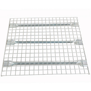 Warehouse Galvanized Wire Mesh Shelf Decking Deep Waterfall F Channel Step Wire Pallet Rack Decking for Bulk Storage Racks