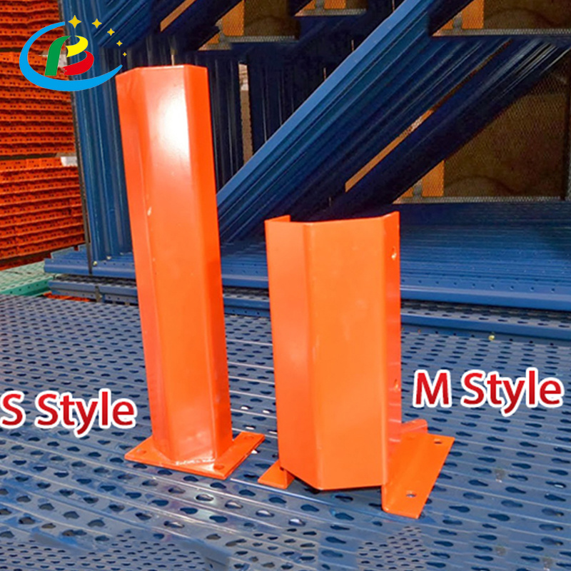 Steel Column Guard Safety Protector for Pallet Rack Protection from Forklift Damage at the end of Aisles