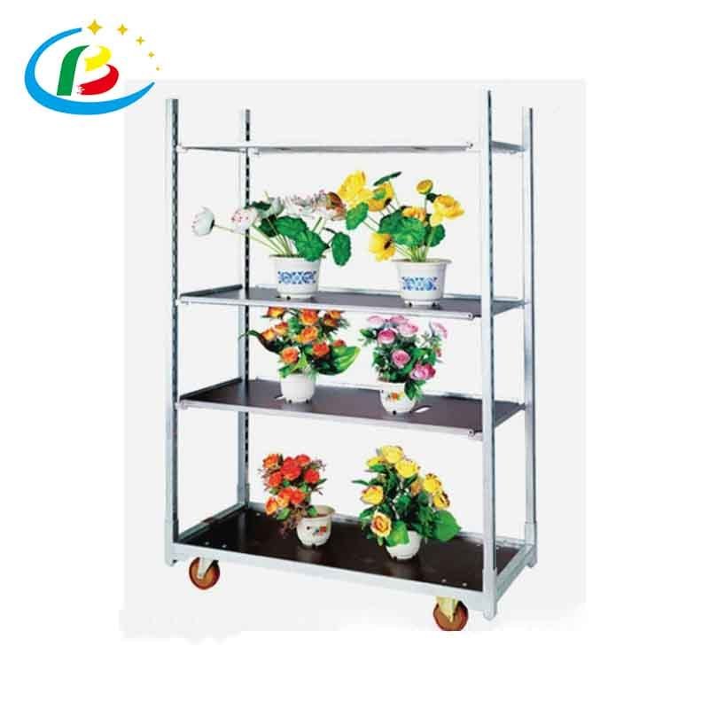 Galvanized Farmers Market Garden Center Flower Transport Greenhouse Plant Nursery Shelves