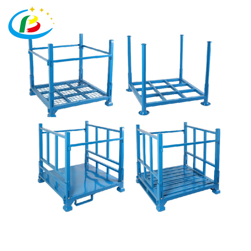 China Manufacturer Stacking Metal Plate Shelf Small Rack For Warehouse Cargo Storage