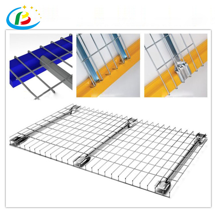 Safe Easy Handle Customized Powder Coated Welded Warehouse Durable Mesh Wire Deck Panel Storage Racks & Shelving Units