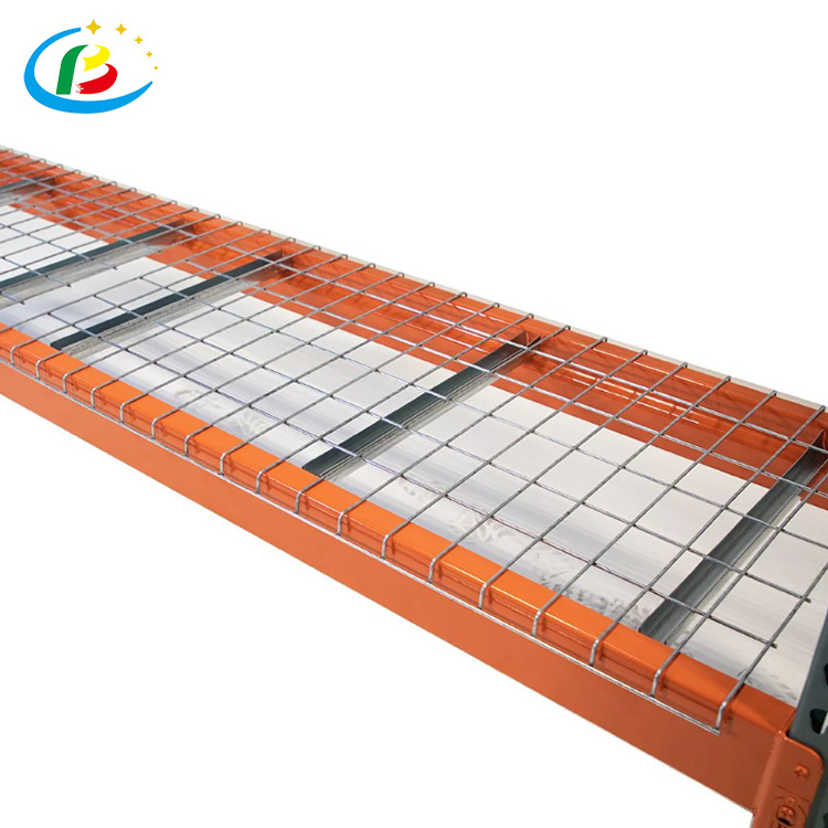 Safe Easy Handle Customized Powder Coated Welded Warehouse Durable Mesh Wire Deck Panel Storage Racks & Shelving Units