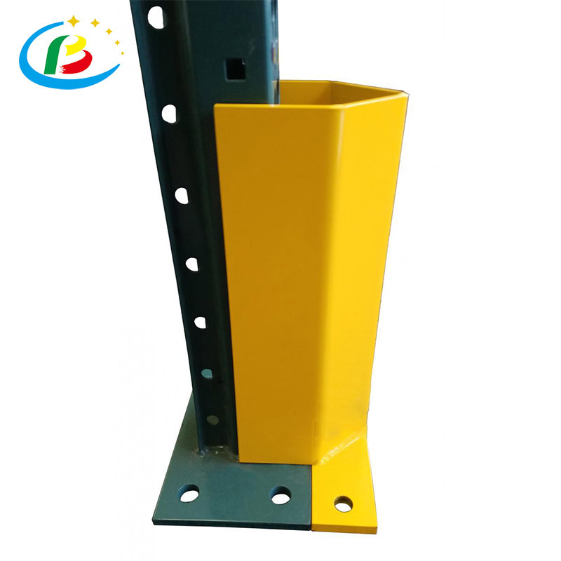 Steel Column Guard Safety Protector for Pallet Rack Protection from Forklift Damage at the end of Aisles