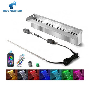 Factory Direct Supply Cheap Price Aquarium Rgb Light Stainless Steel Swimming Portable Pool Waterfall