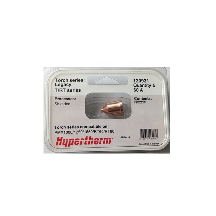 Hypertherm Plasma Cutting Torch Consumables 120931 Nozzle 60 Amp