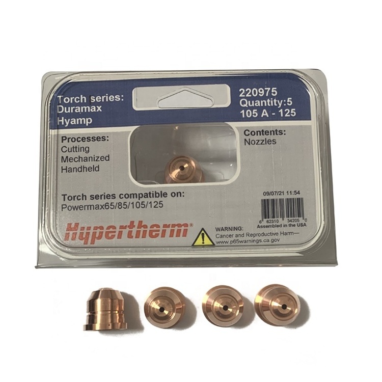 Hypertherm Consumables Parts Nozzle 220816 220819 220930 220971 220975