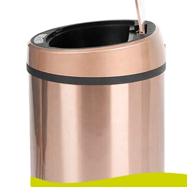 Factory price stainless steel sensor bin 8L 12L Automatic Smart Sensor garbage trash Bin can intelligent trash dustbin sensor