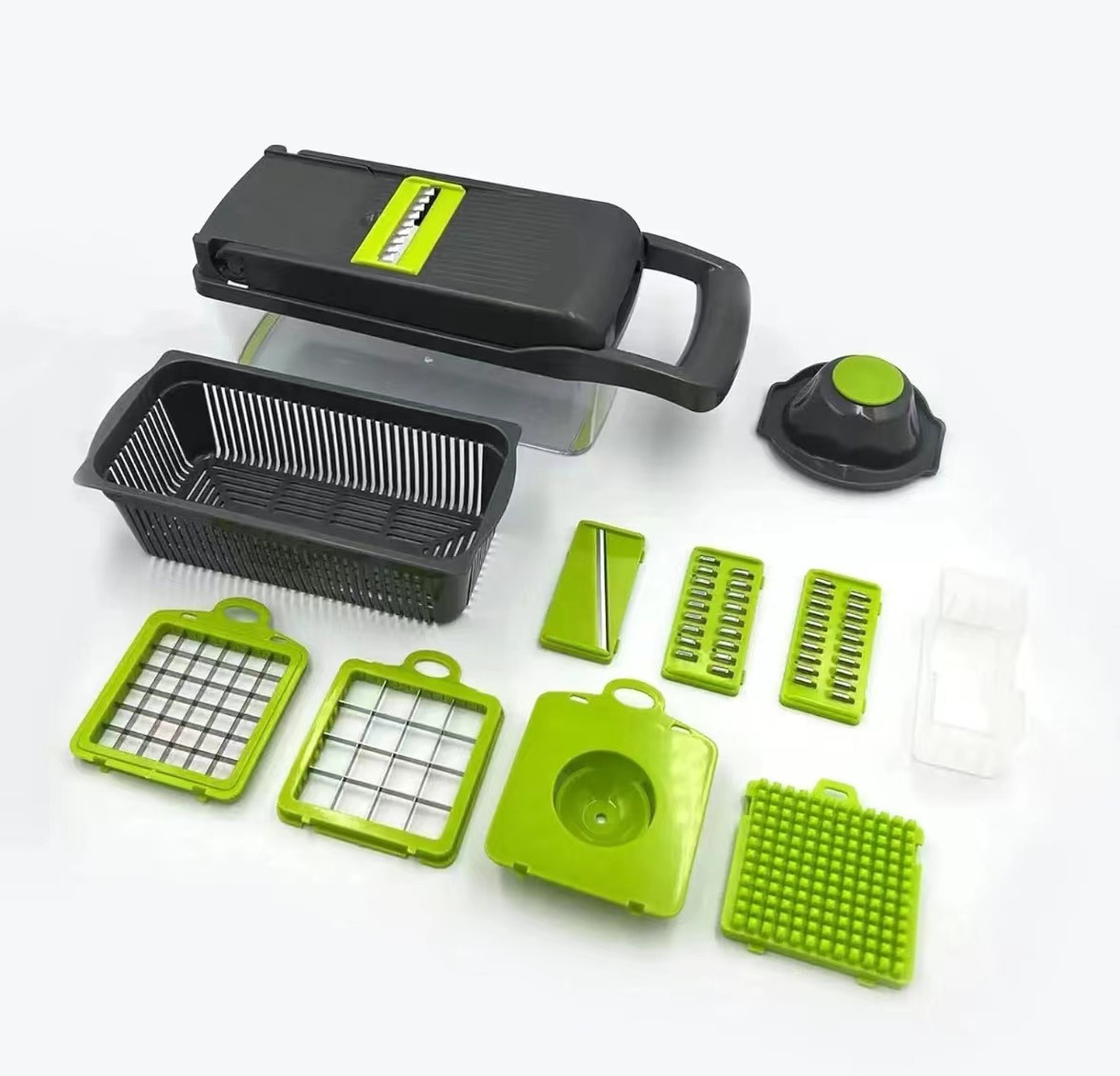 wholesale 15 in 1 abs kitchen tools multi function manual fruit vegetable cutter onion dicer veggie slicer vegetable chopper