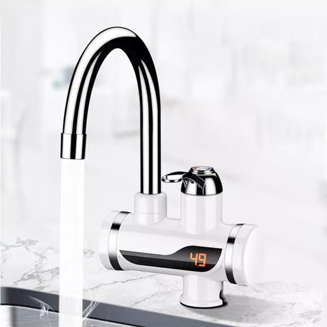 Cold and hot stainless steel automatic sensor kitchen bathroom electronic heating water tap faucet sensor faucet