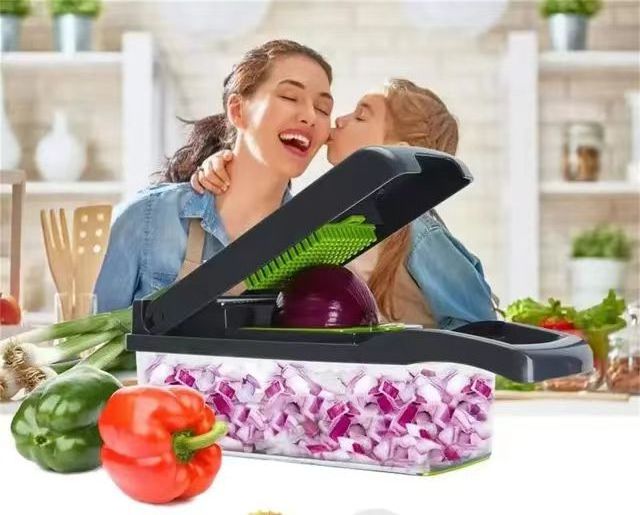 wholesale 15 in 1 abs kitchen tools multi function manual fruit vegetable cutter onion dicer veggie slicer vegetable chopper