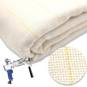 white embroidery roll cotton poly carpet backing tufting fabric primary monks tufting cloth for tufting gun