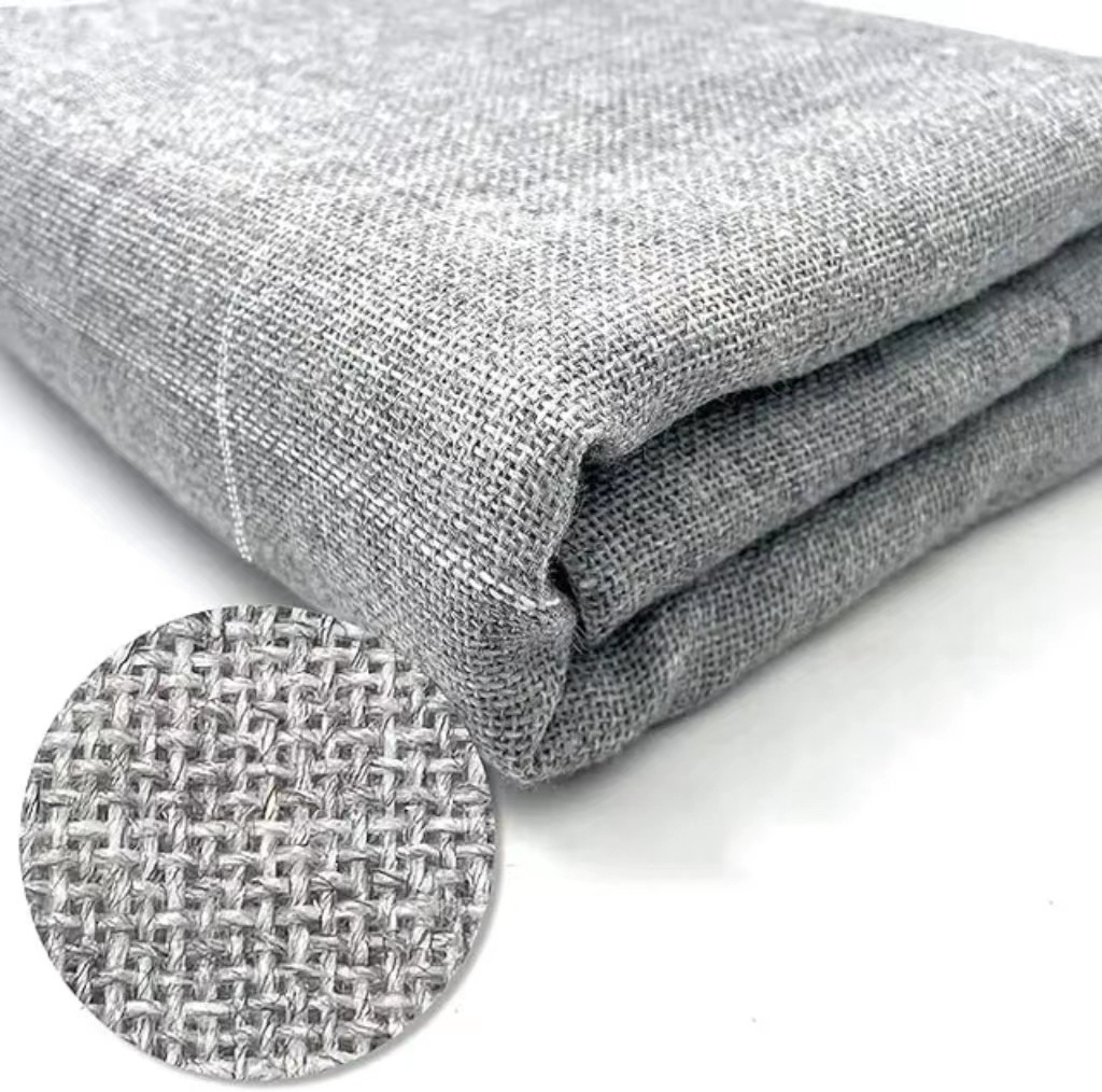 manufacture source factory Germany standard grey tufting gun primary cloth fabric high quality cotton Polyester monk cloth for r