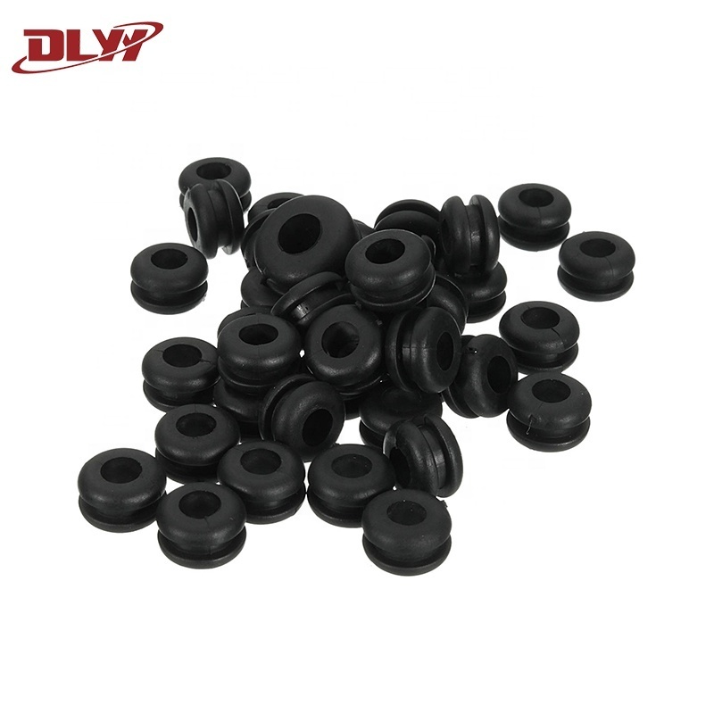 Customized 1/2 Inch Fire Protection certified material Silicone Rubber Cable Grommet