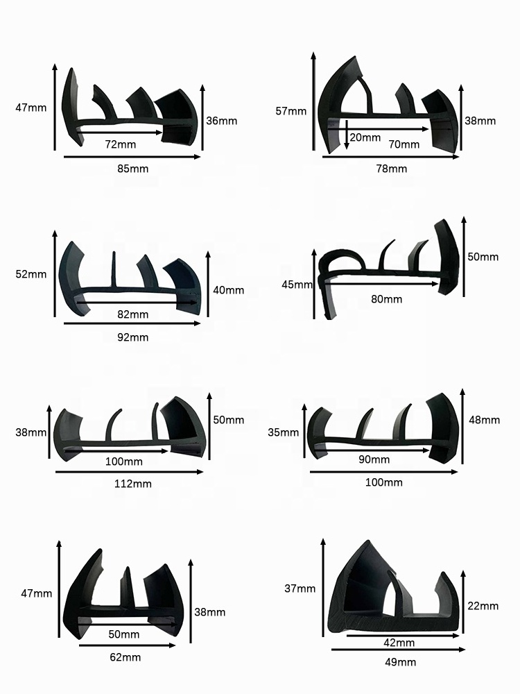 Wear Resistance PVC Van Truck Door Seals Box Truck Freezer Room Refrigeration Fridge Door Rubber Gasket