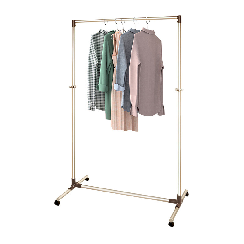 Gold Boutique Cloth Dryer Clothing Racks Metal Clothes Rail Display Hanger Rack For Ladies Garment Store