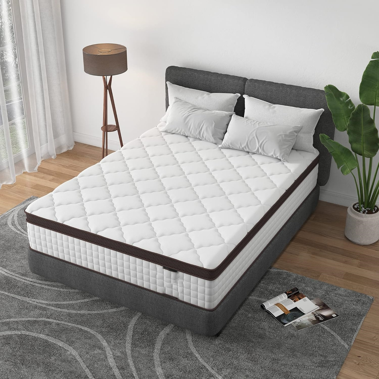 best selling Sleep Soundly euro pillow top spring mattress