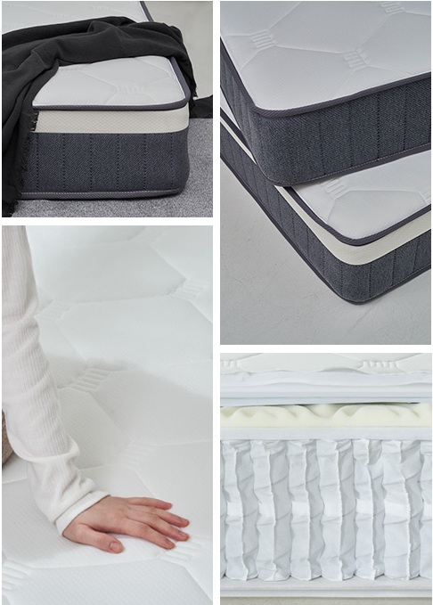 High Density Soft Foam Pocket Spring Mattress For 5 Star Hotel Project Custom Factory Supply King Queen Full Size Foam