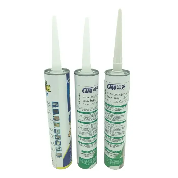 Clear Color Easy Application Nail Free Glue ms-polymer transparent Glue