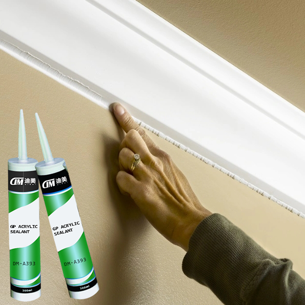 White Black And Grey Acrylic Sealant Adhesive For Cornice