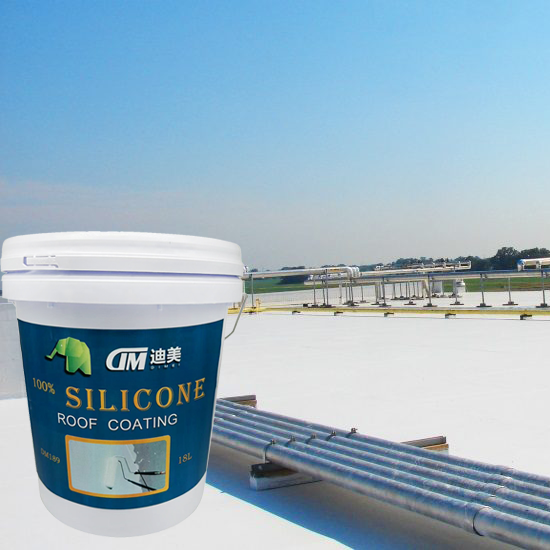 Liquid silicone roof sealer spray waterproof coating for leak roof repair