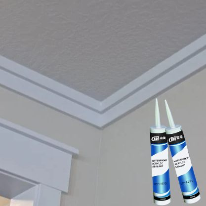 White Black And Grey Acrylic Sealant Adhesive For Cornice