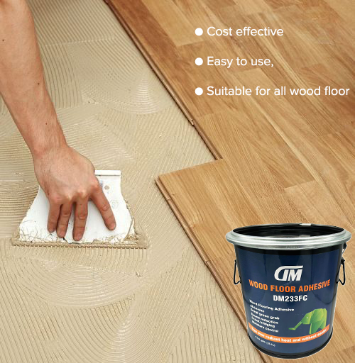 Dimei anti mildew water based pu floor glue adhesive for wood floor