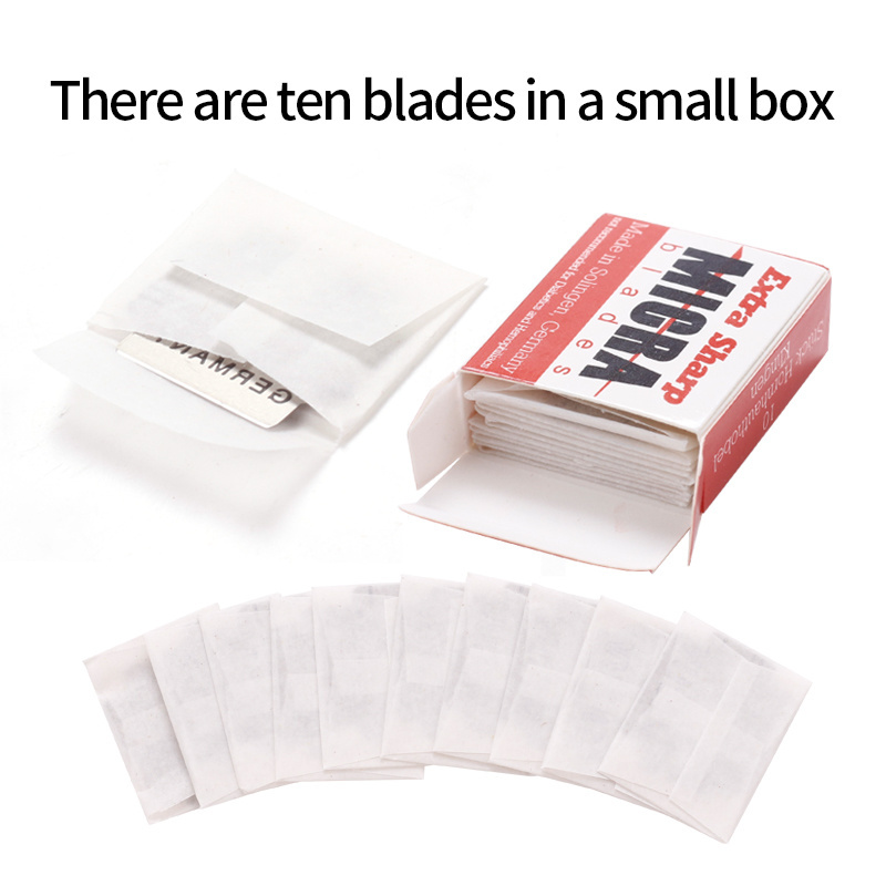 100 pieces/box of nail tools foot planer blade pedicure peeling stainless steel Double edge blade MICRA shaving