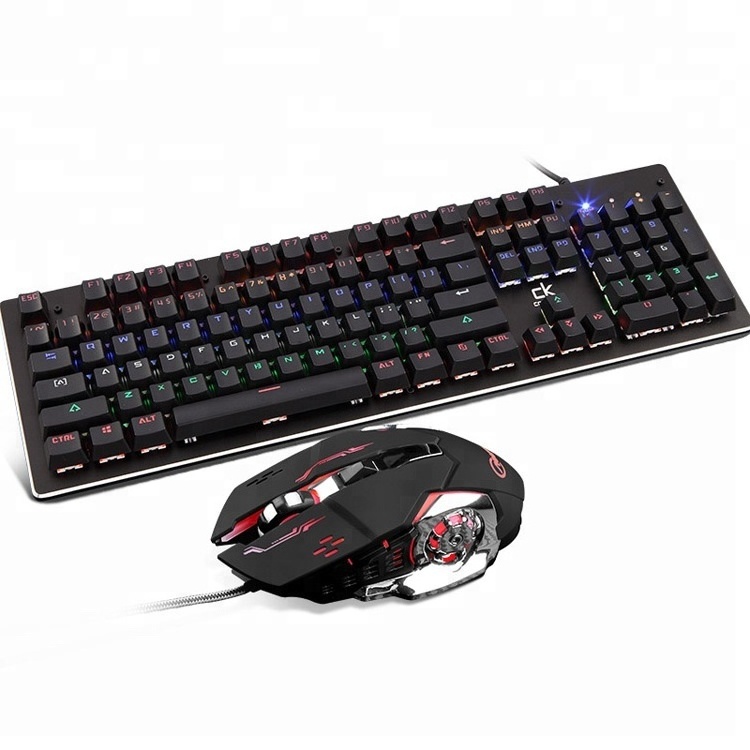 Backlight Mechanical Keyboard and Mouse Combos Gaming Mechanical Keyboard and Mouse Gaming with Blue Switch