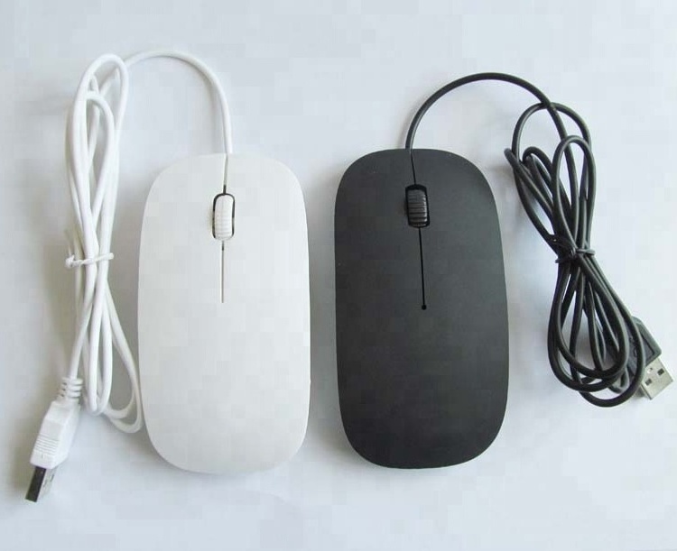 Good Quality Mini Usb Flat Mouse Slim Mouse Wired Optical Mice Pc Computer and LaptopsAccessories 1.2m Cable 3D mouse