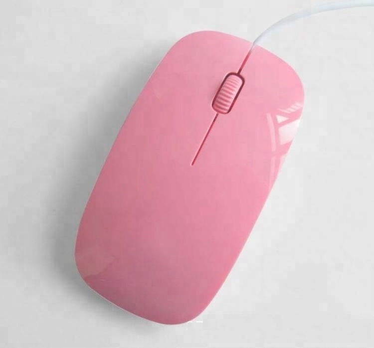 Good Quality Mini Usb Flat Mouse Slim Mouse Wired Optical Mice Pc Computer and LaptopsAccessories 1.2m Cable 3D mouse