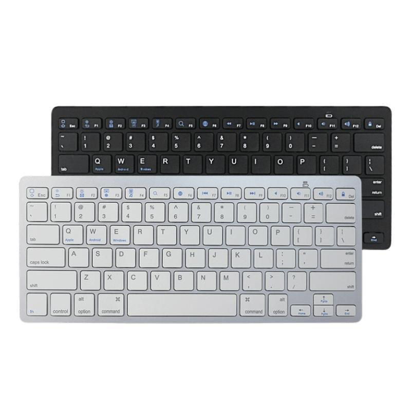 Bluetooth Wireless Ultra-thin Keyboard Mini UK French German Arabic Language Mobile Phone Tablet Universal Wireless Keyboard