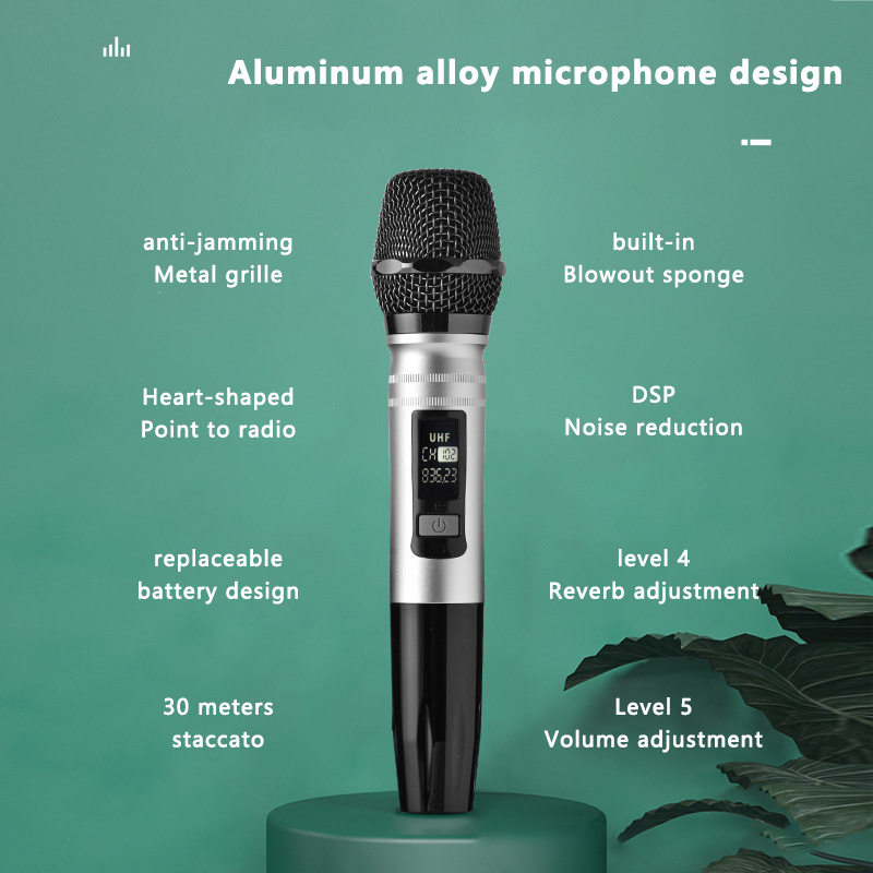 Portable Handheld Wireless Karaoke Audio Charging Bt Speaker Microphone Kawaii Set Bluetooth Speaker Karaoke Smartphone Plastic