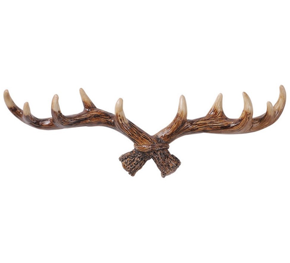 American retro antler decoration wall hanging coat rack creative hook multifunctional