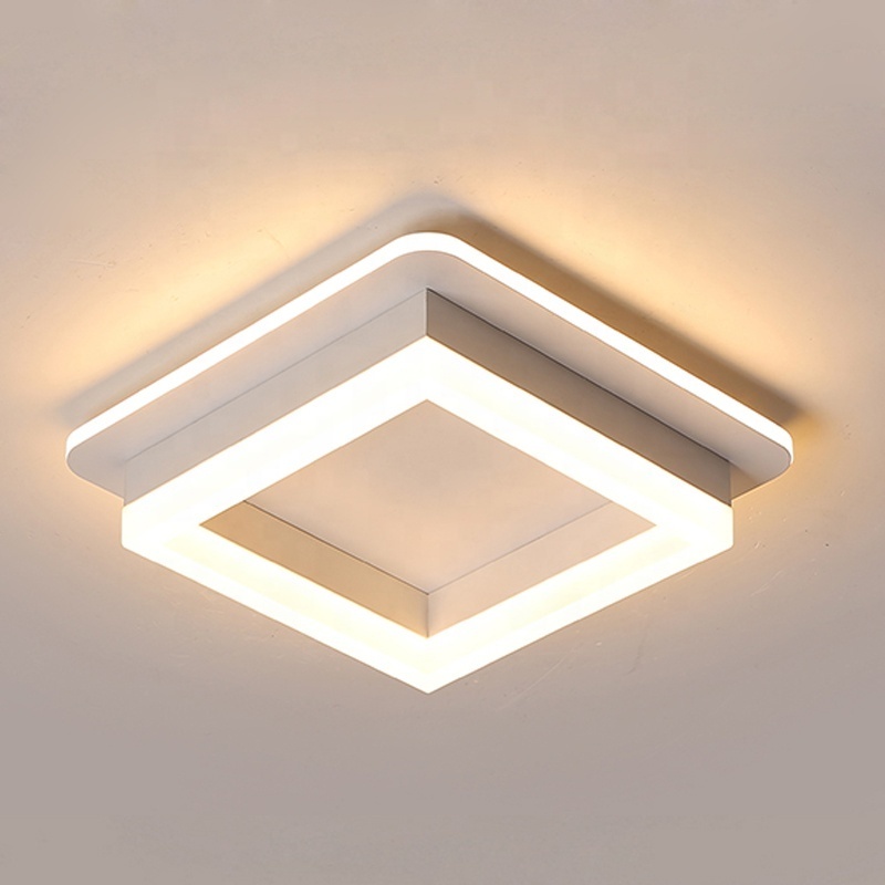 2023 Modern Nordic Light Fixtures Pop Square Acrylic Lamp Ceiling Home Decoration Hallway Corridor Led Ceiling Light