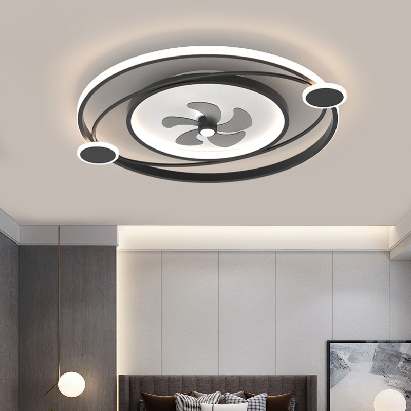 62w Remote Control Living Room Bedroom Modern Dimming Indoor Ceiling Led Fan Light