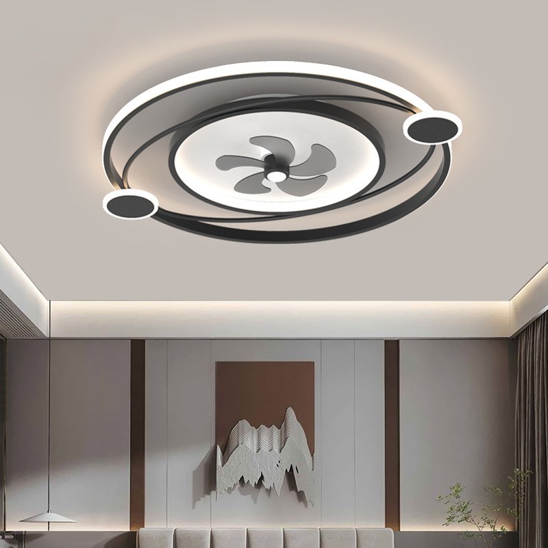 62w Remote Control Living Room Bedroom Modern Dimming Indoor Ceiling Led Fan Light