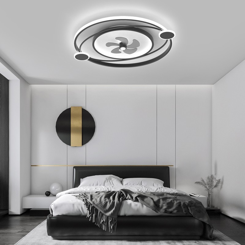 62w Remote Control Living Room Bedroom Modern Dimming Indoor Ceiling Led Fan Light