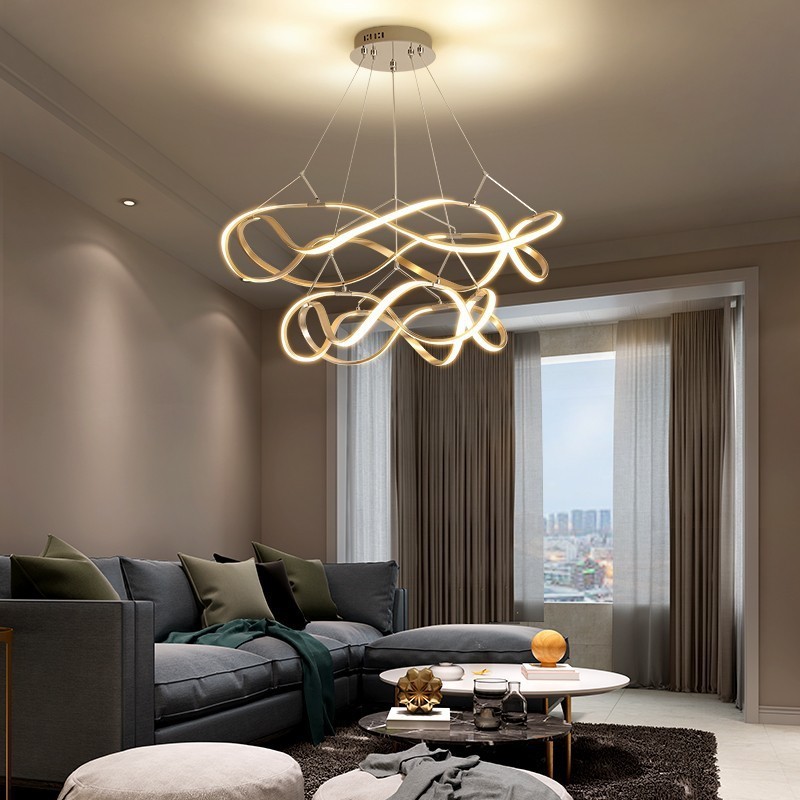 Modern Bedroom Living Room Restaurant Hanging Luxury Led Lights Decorative Pendant Lighting Chandelier