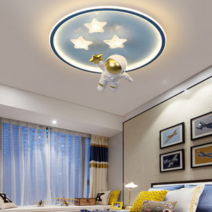 2024 New Cartoon Space Astronaut Modern Ceiling Lamp Room Bedroom Nursery Led Lights For Children