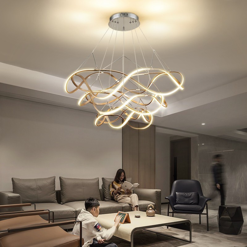 Modern Bedroom Living Room Restaurant Hanging Luxury Led Lights Decorative Pendant Lighting Chandelier