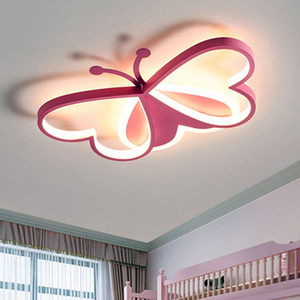 2024 New Butterfly Modern Lighting Kids Room Lamp Led Bedroom Lights For Children